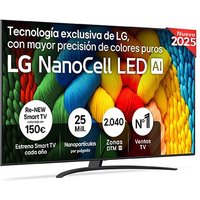 Smart TV LG NanoCell AI NANO81 86 pulgadas 4K 2025 - 86NANO81A6A