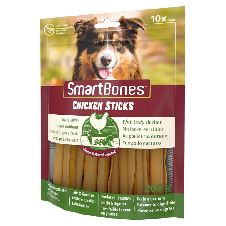 SmartBones snacks para perros en oferta: 2 + 1 ¡gratis! - Chicken Sticks palitos con pollo (3 x 10 uds.)