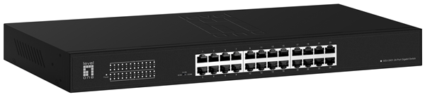 SWITCH LEVEL ONE GIGABIT CARCASA METALICA NO GESTION 24P 10/100/1000 GEU-2431
