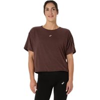 T-shirt Asics Nagino Run Adjustable SS Top manches courtes marron femme