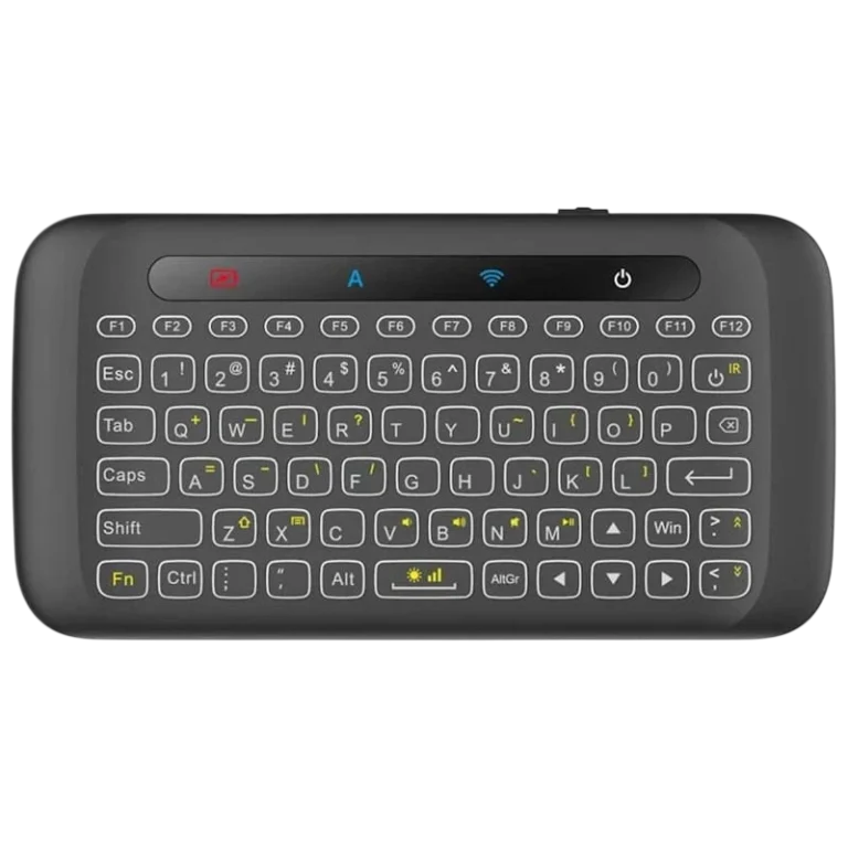 Televisor Air Mouse Mini teclado inalámbrico H20 Retroiluminado