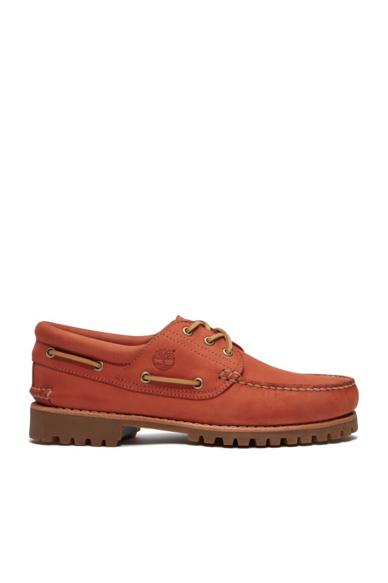 Timberland Authentic Boat Shoe Medium Red Nubuck | Zapatos con Cordones Outlet | Hombre | Rojo