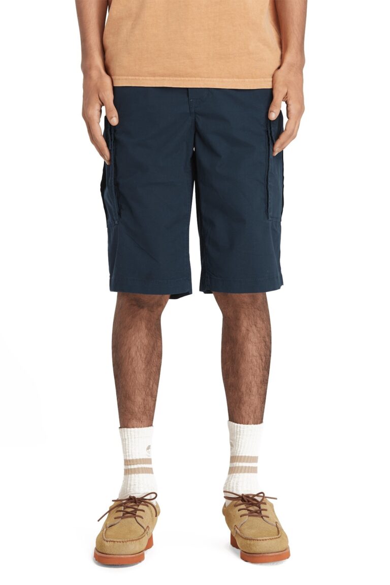Timberland Brookline Poplin Cargo Short Dark Sapphire | Pantalones Cortos Outlet | Hombre | Azu