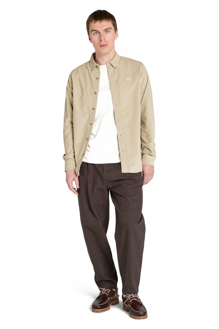 Timberland Corduroy Shirt Island Fossil | Camisas Casuales Outlet | Hombre
