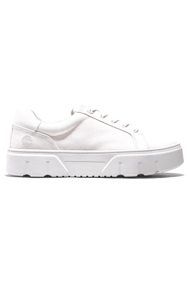 Timberland Laurel Court Low Lace Up Sneaker White Canvas | Zapatillas Deportivas Outlet | Mujer | Blanco
