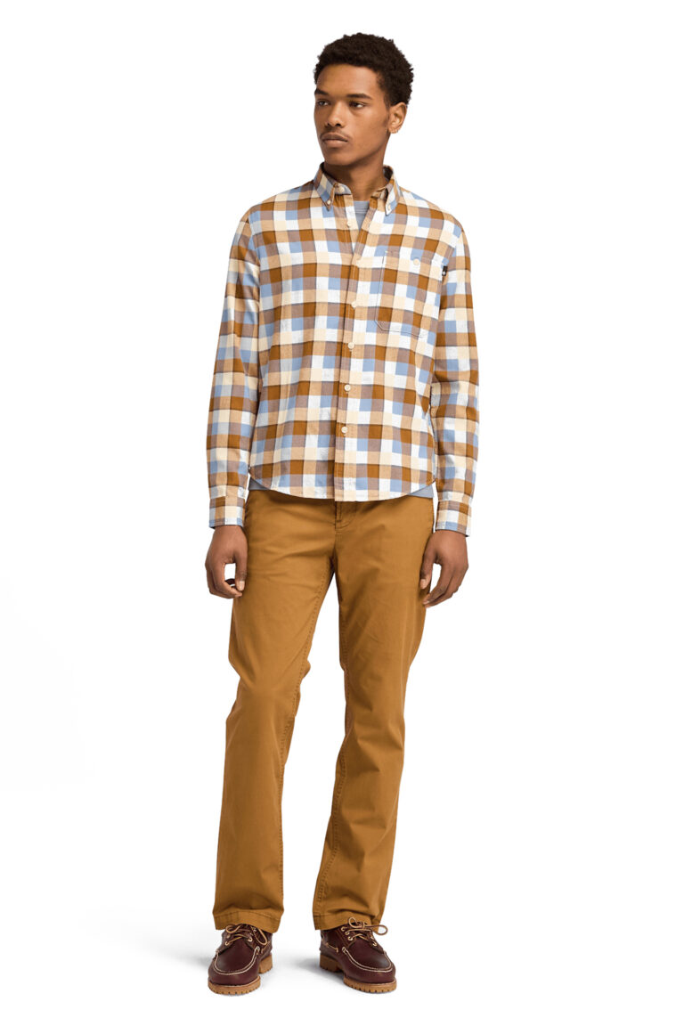 Timberland Solucell Buffalo Shirt Dark Wheat Boot | Camisas Casuales Outlet | Hombre | Marrón