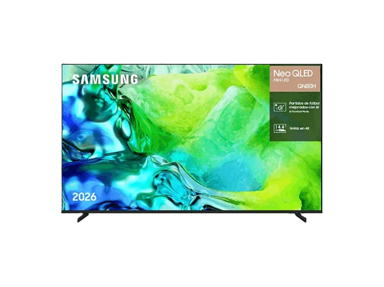 TV Neo QLED 55" - Samsung TQ55QN80HAUXXC, UHD 4K, NQ4 AI Gen2, Smart TV, DVB-T2 (H.265), Negro