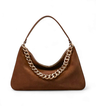 Twinset para mujer. 252TB7162 Bolso mediano «Liliane» de ante marrón (OSFA), Casua