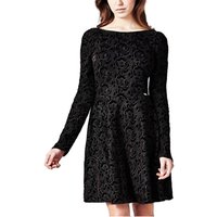 Vestido Guess flores terciopelo negro de mujer