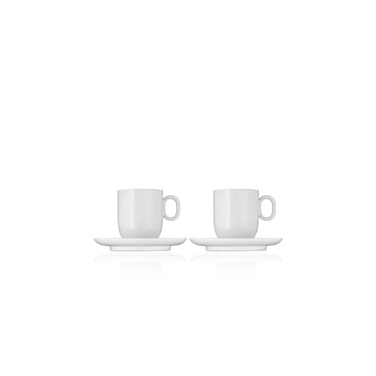 Wmf Juego de 2 tazas y platillos Barista Creme 4 piezas WMF