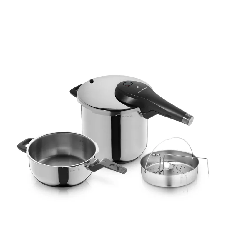Wmf Set de ollas rápidas Perfect Premium WMF de 6,5 y 3 L con cestillo para cocinar al vapor WMF