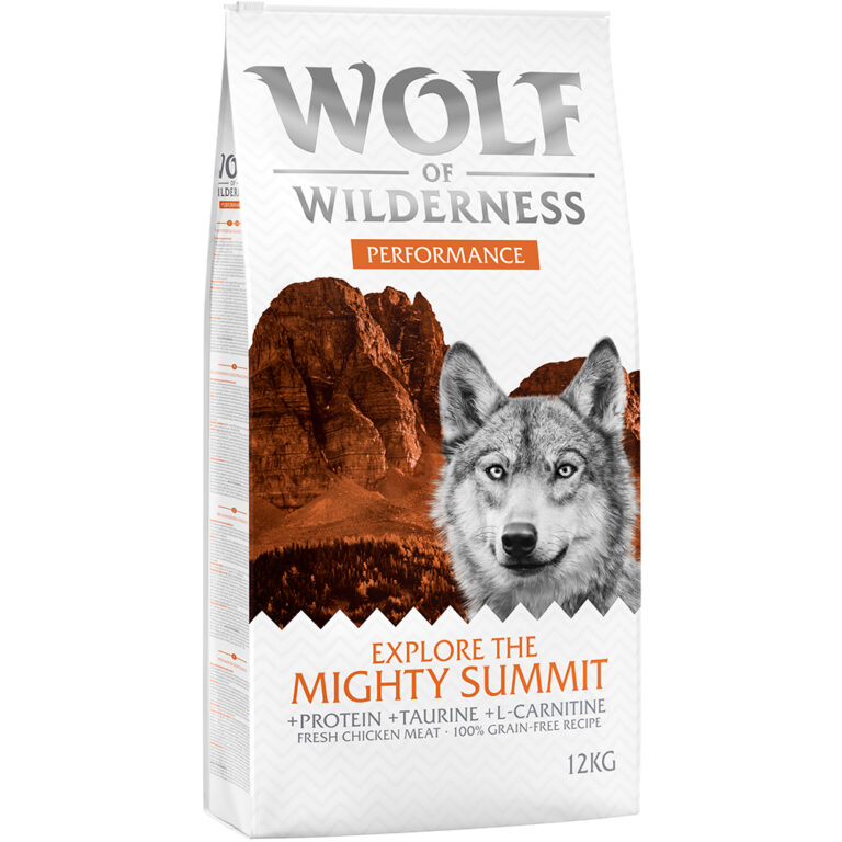 Wolf of Wilderness «Explore The Mighty Summit» Performance, sin cereales - 2 x 12 kg