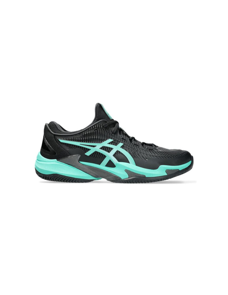 Zapatillas de Tenis ASICS Court Ff 3 Clay Hombre Negro/Verde