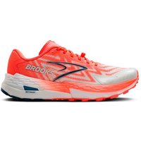 Zapatillas de Trail Brooks Catamount 4 Mujer Medium rojo coral blanco mujer