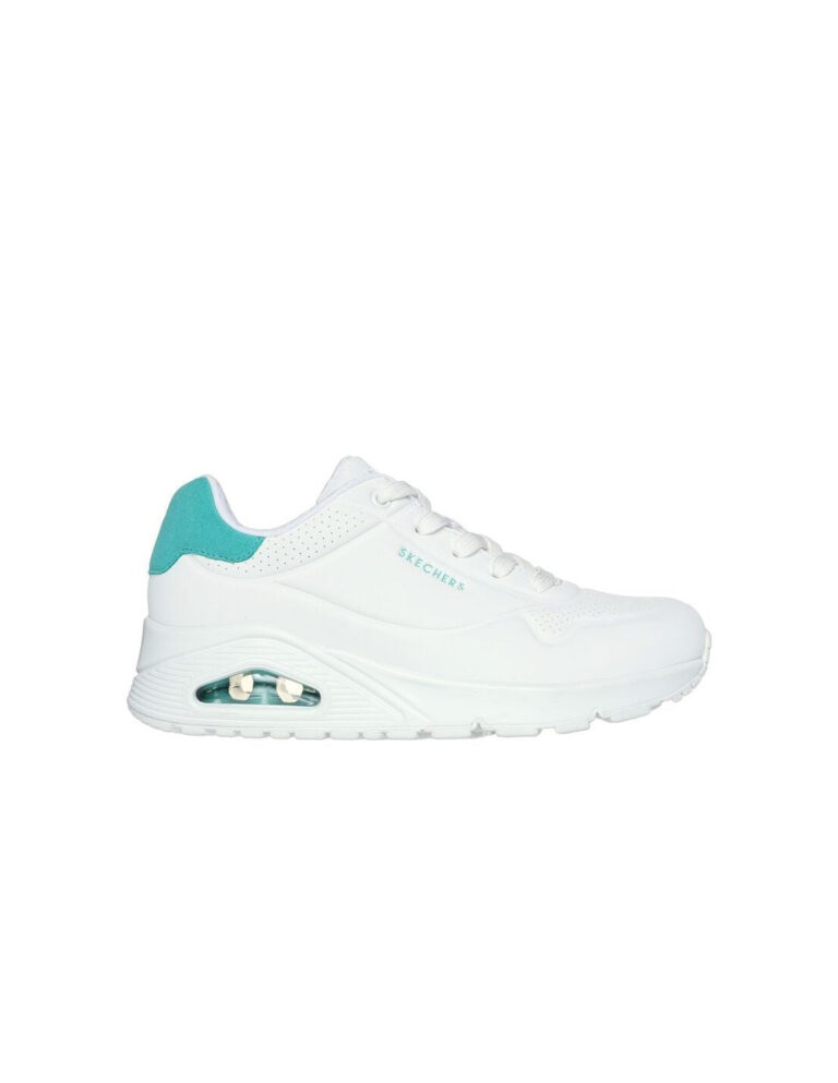 Zapatillas Skechers Uno - Pop Back Mujer Blanco Azu
