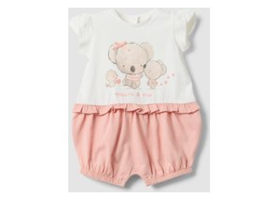 Fagottino Pelele Multicolor De Pura Lana Para Bebé Con Diseños, Bebé Niña, Blanco/rosa, Talla: 1-3
