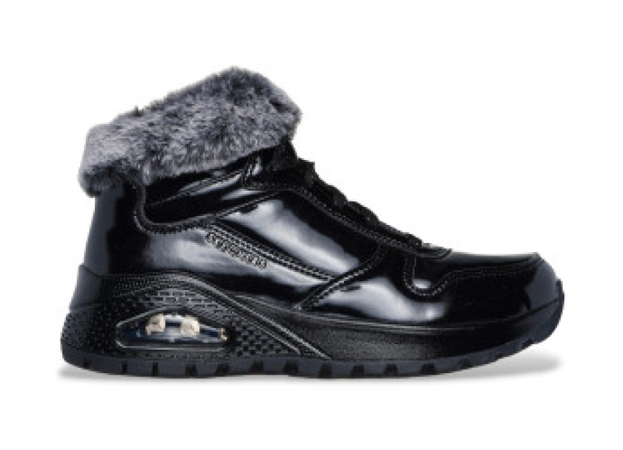 Zapatillas Skechers para mujer. 168126 Botines Uno Rugged Fiesty Winter negro (36), Plano, Cordones, Casua