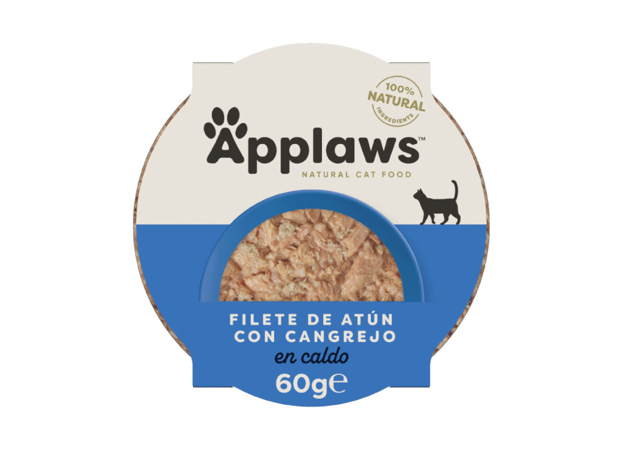 Applaws 49 tarrinas x 60 g Applaws Atún y Cangrejo tarrina para gatos ¡Pack ahorro!