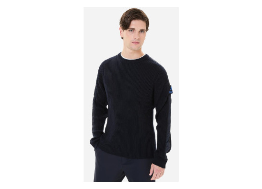 Premiata para hombre. PMG26 Jersey Ribbed marino (S), Casual, Lana