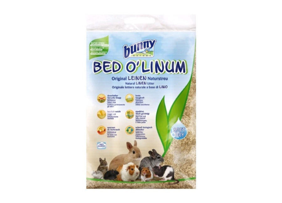 Bunny 12.5 L Bunny Lecho de Lino para roedore