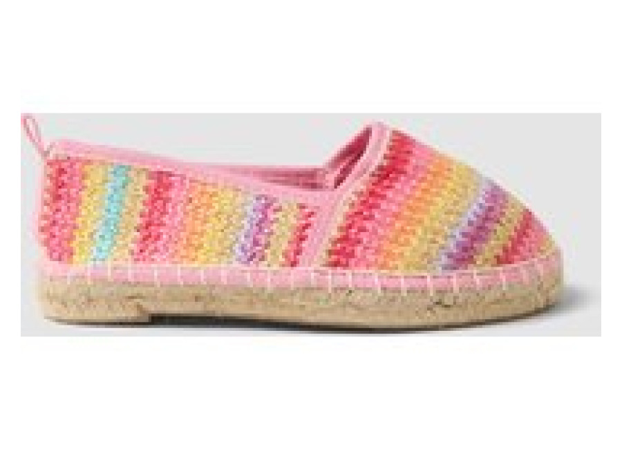 Piombo KIDS, Alpargatas Infantiles Multicolor Con Diseño Trenzado, Niña, Amarillo/Rosa, Talla: 31