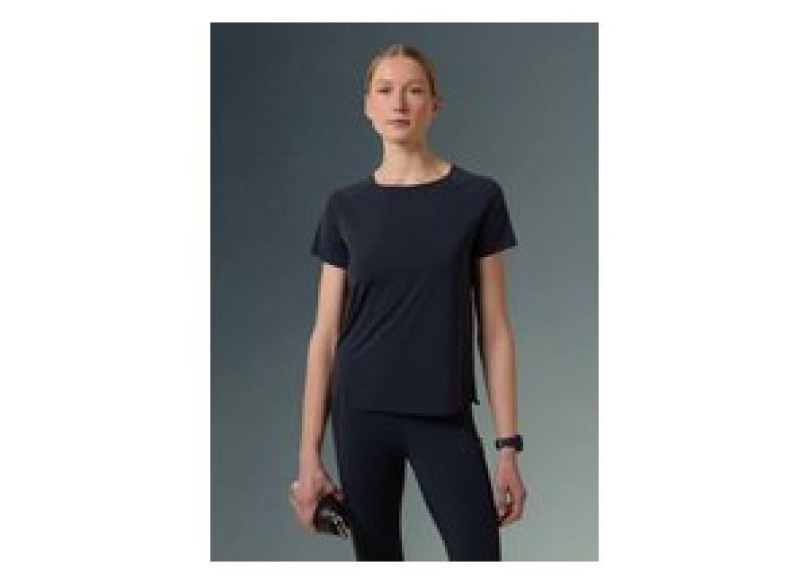 Altavia Camiseta Técnica Con Insertos Laterales Altavia With Deborah Compagnoni, Mujer, Negro, Talla: 36