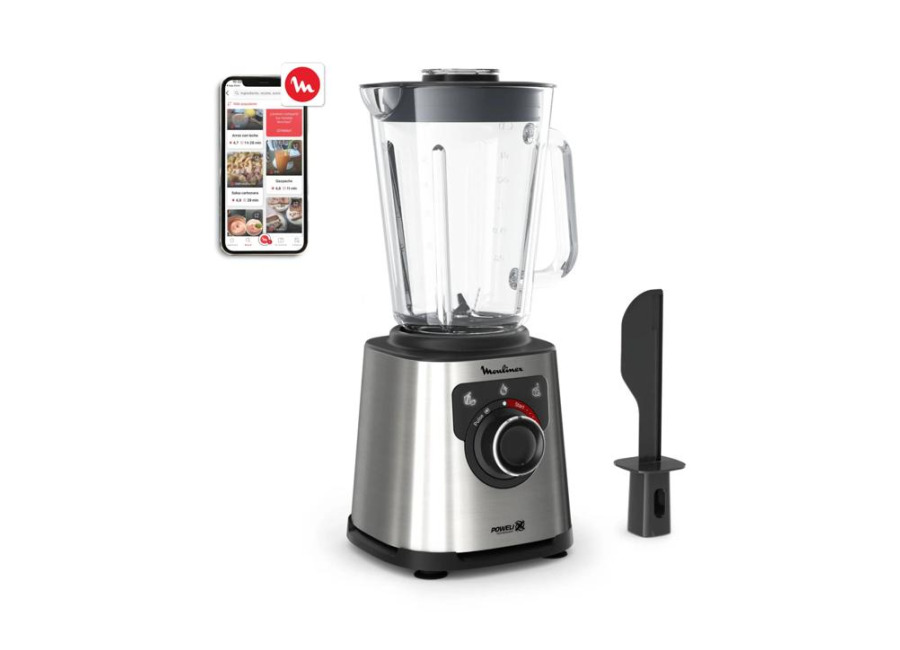 Moulinex Perfectmix+, Batidora de Vaso, 1200W, Cristal , Inox