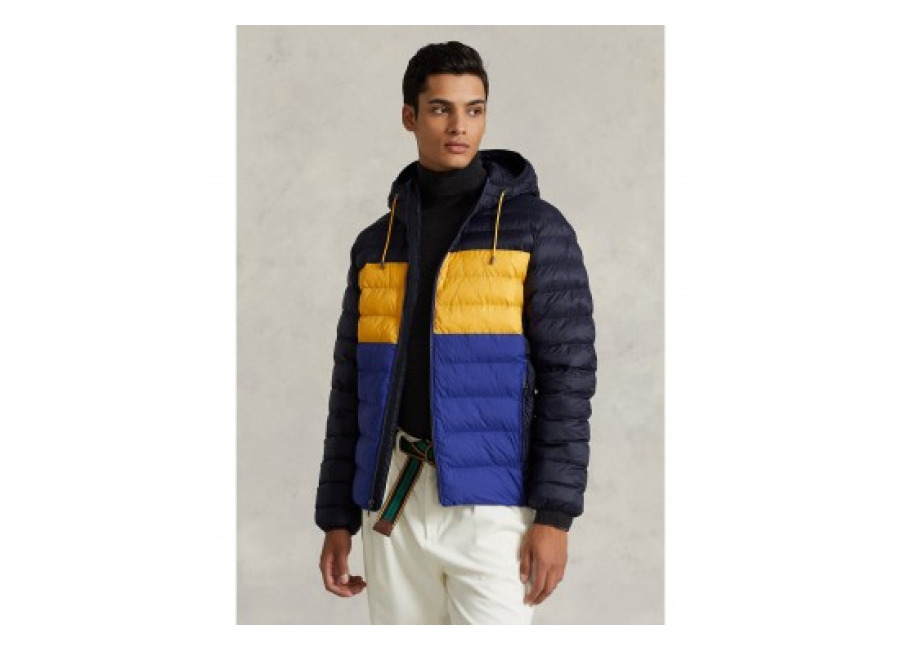 Polo Ralph Lauren para hombre. 710877582002 Chaqueta plegable hidrófuga marino (S), Casual, Nylon