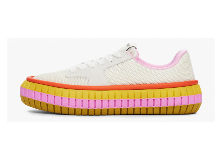 Desigual Zapatilla suela multicolor, MarróN, 36
