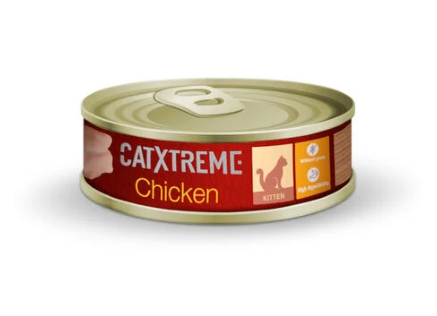 Catxtreme 24 latas x 170 g Catxtreme Kitten Pollo Lata para gatos ¡Pack ahorro!