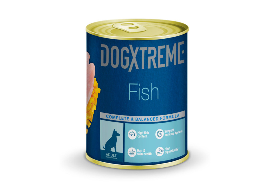 Dogxtreme 24 latas x 400 g Dogxtreme Adult Pescado con Calabaza lata para perros ¡Pack ahorro!