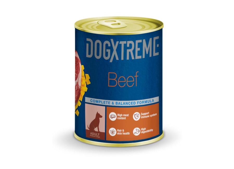 Dogxtreme 24 latas x 400 g Dogxtreme Adult ternera con calabaza lata para perros ¡Pack ahorro!