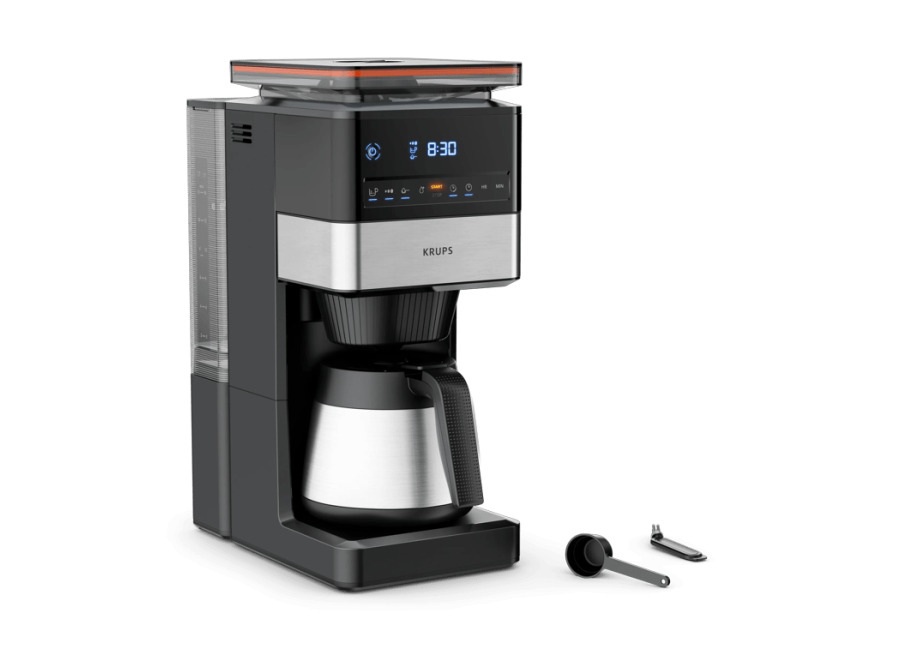 Moulinex Grind Aroma XL, Cafetera de Filtro, Molinillo Cónico Desmontable, Jarra Térmica