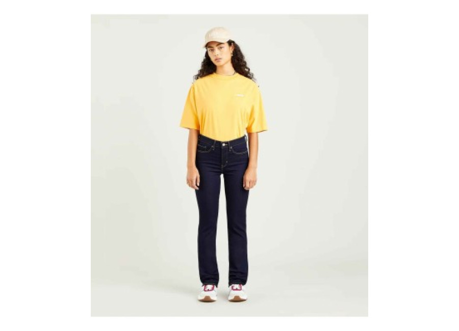 Levi’s para mujer. 19631-0001 Jean Recto Moldeador 314 marino (26/32), Casual, Algodón, Deni