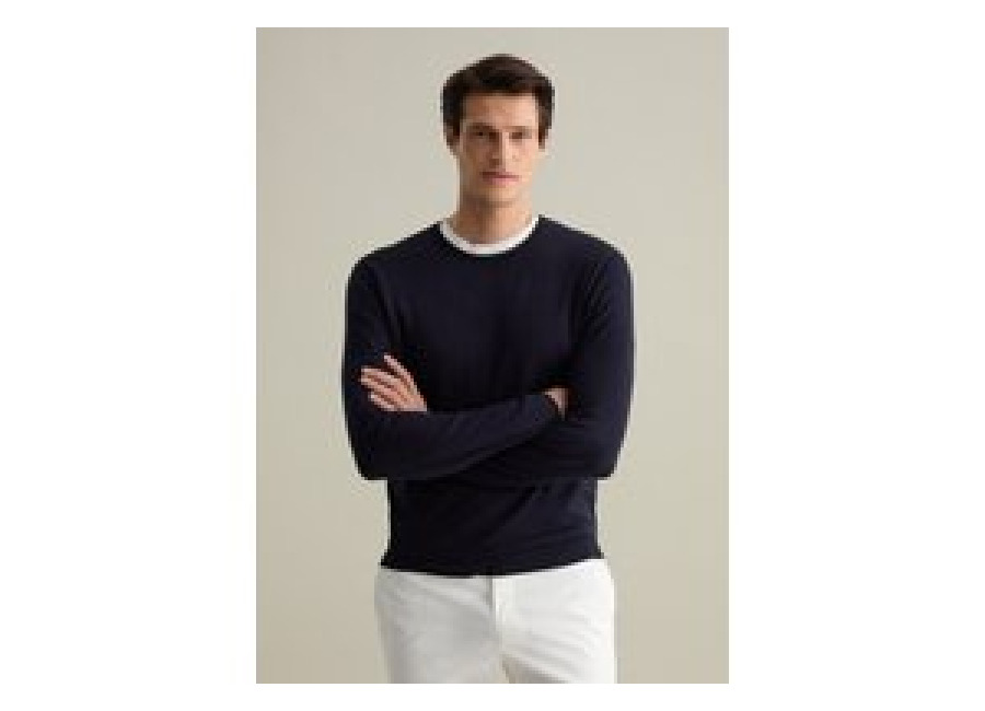 Piombo Contemporary, Jersey De Algodón, Hombre, Azul oscuro, Talla: