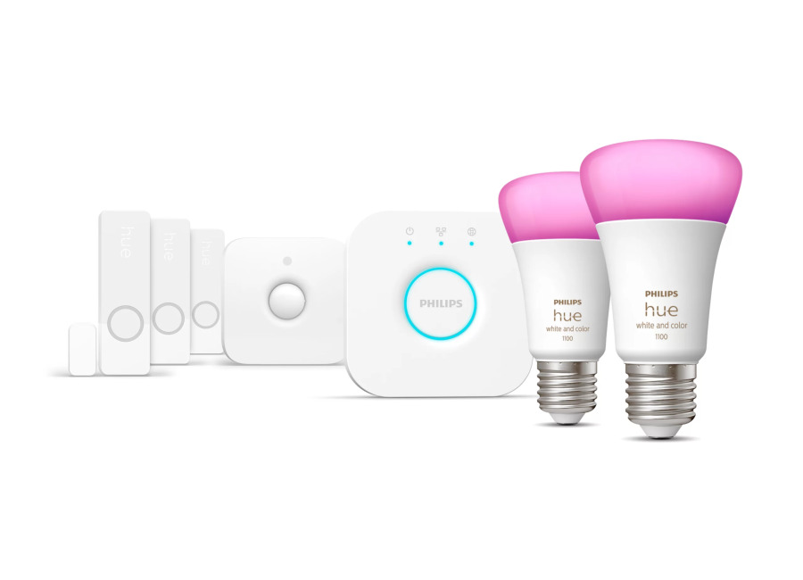 Philips Hue Hue Kit De Inicio Secure Con Sensores De Contacto
