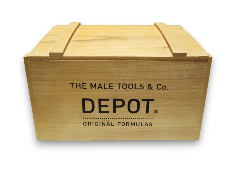 Depot Caja de madera vacía Expo Marrón claro 30 x 19 x 16 c