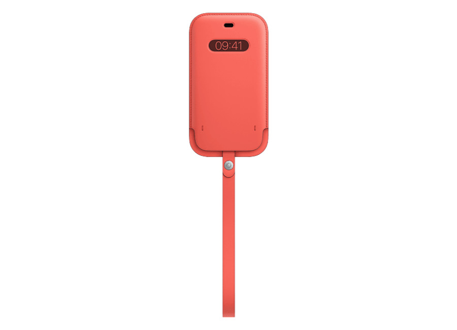 Móvil APPLE MagSafe funda integral, De piel, Para iPhone 12 y Pro, Pomelo rosa