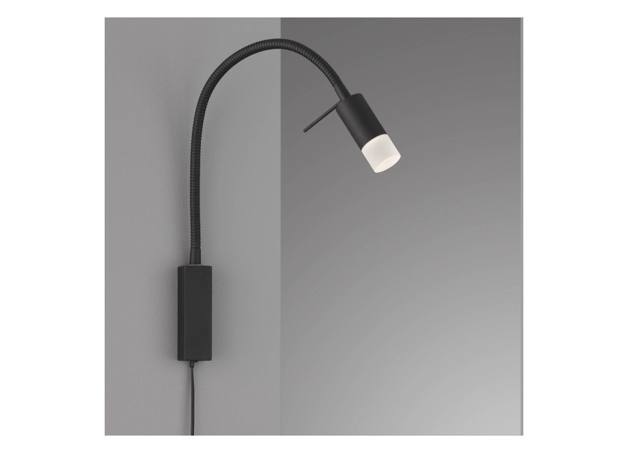 Fischer & HONSEL Aplique LED Seng, brazo flexible, con difusor
