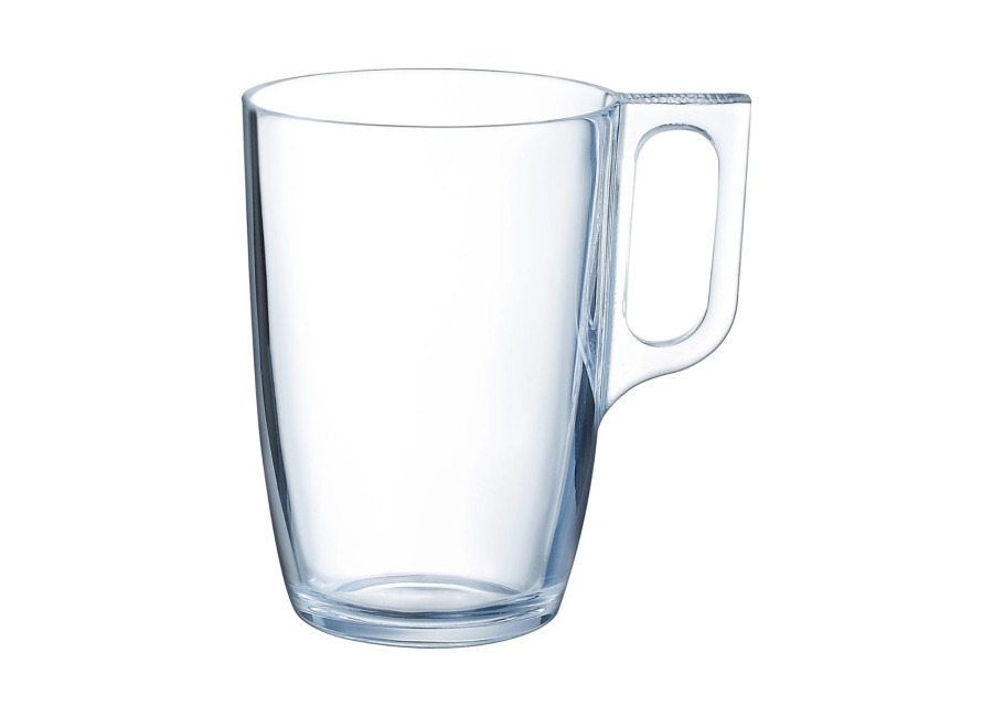 Arcoroc Juego 6 mugs 32cl vidrio transparente Voluto Arcoroc