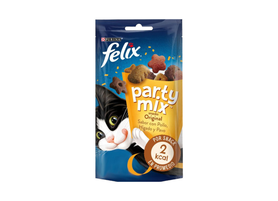 Felix 6 bolsitas x 200 g Felix Party Mix Original Bocaditos para gatos ¡Pack ahorro!
