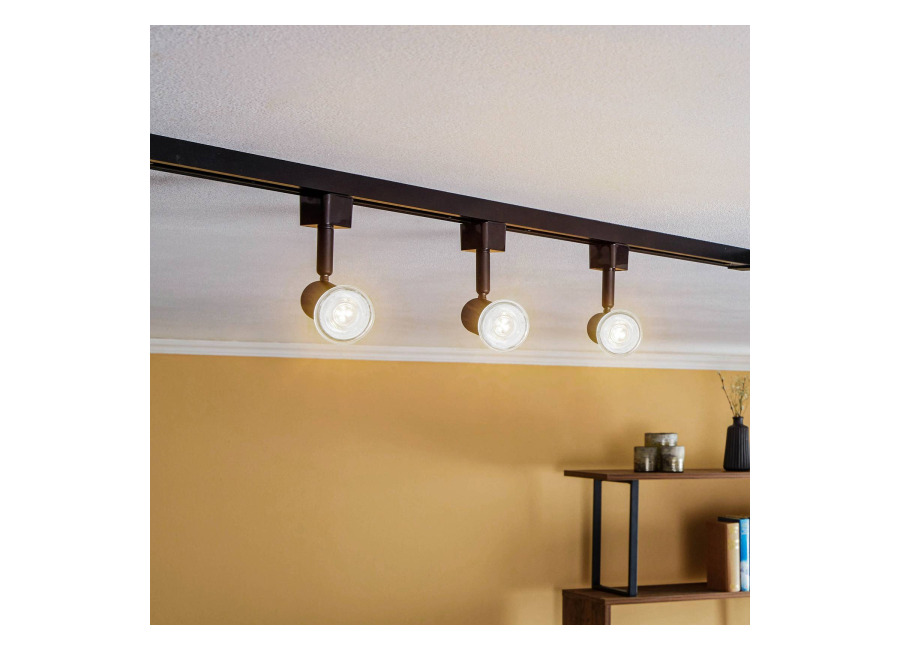 Prios Okko Sistema de riel monofásico 1 luz negro 3 luce