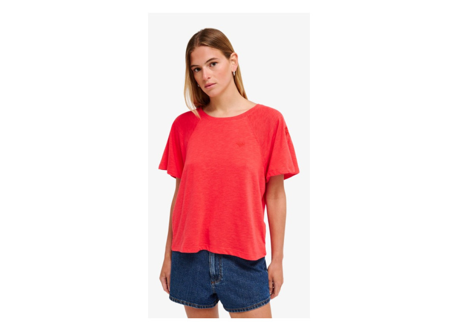 Roxy Time For Palm Tree – Camiseta de manga corta Rojo Mujer