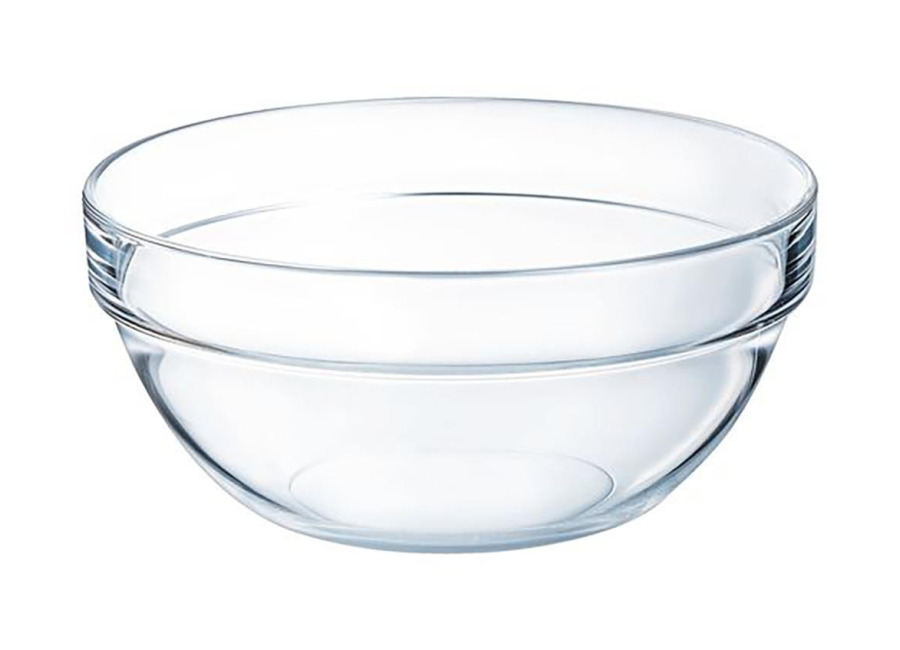 Arcoroc Ensaladera redonda 29cm vidrio transparente Apilable Arcoroc
