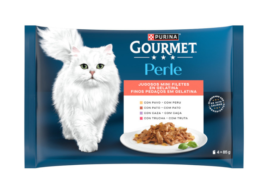 Gourmet 48 sobres x 85 g Gourmet Perle Filetes en gelatina sobre para gatos ¡Pack ahorro!