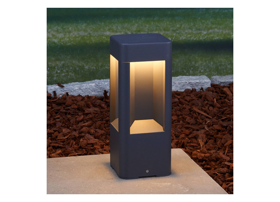 Lucande Baliza LED Annika, antracita, metal, 30 c