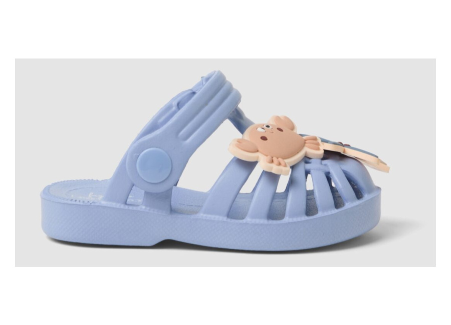 Fagottino Sandalias Azul Celeste Para Bebé Con Apliques Decorativos, Niño, Azul Claro, Talla: 19
