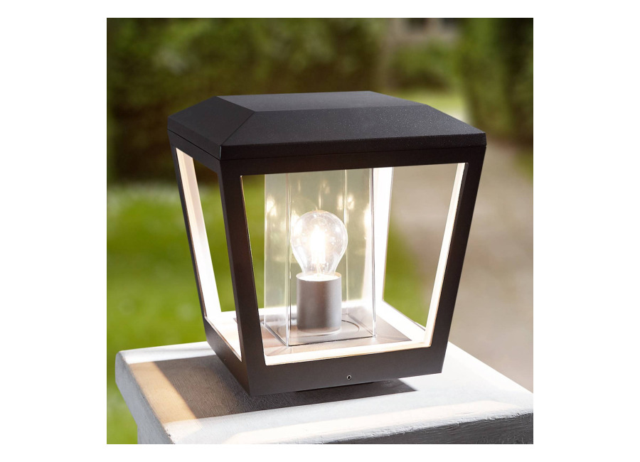 Lucande Baliza Dunia, antracita, metal, 24 cm, IP54