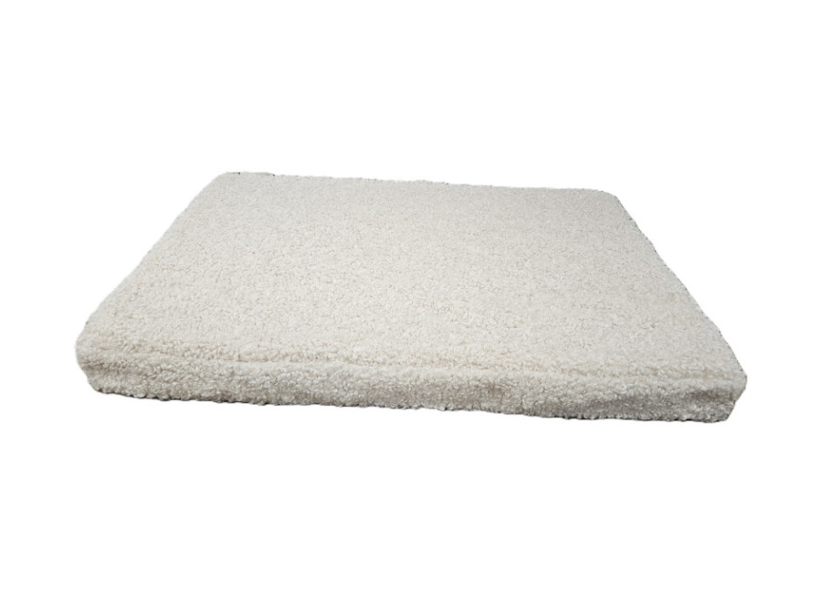 Leeby colchón borreguito beige para perro