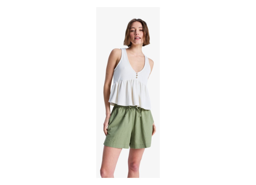 Roxy Lekeitio Break – Short de playa con cintura elástica Verde Mujer